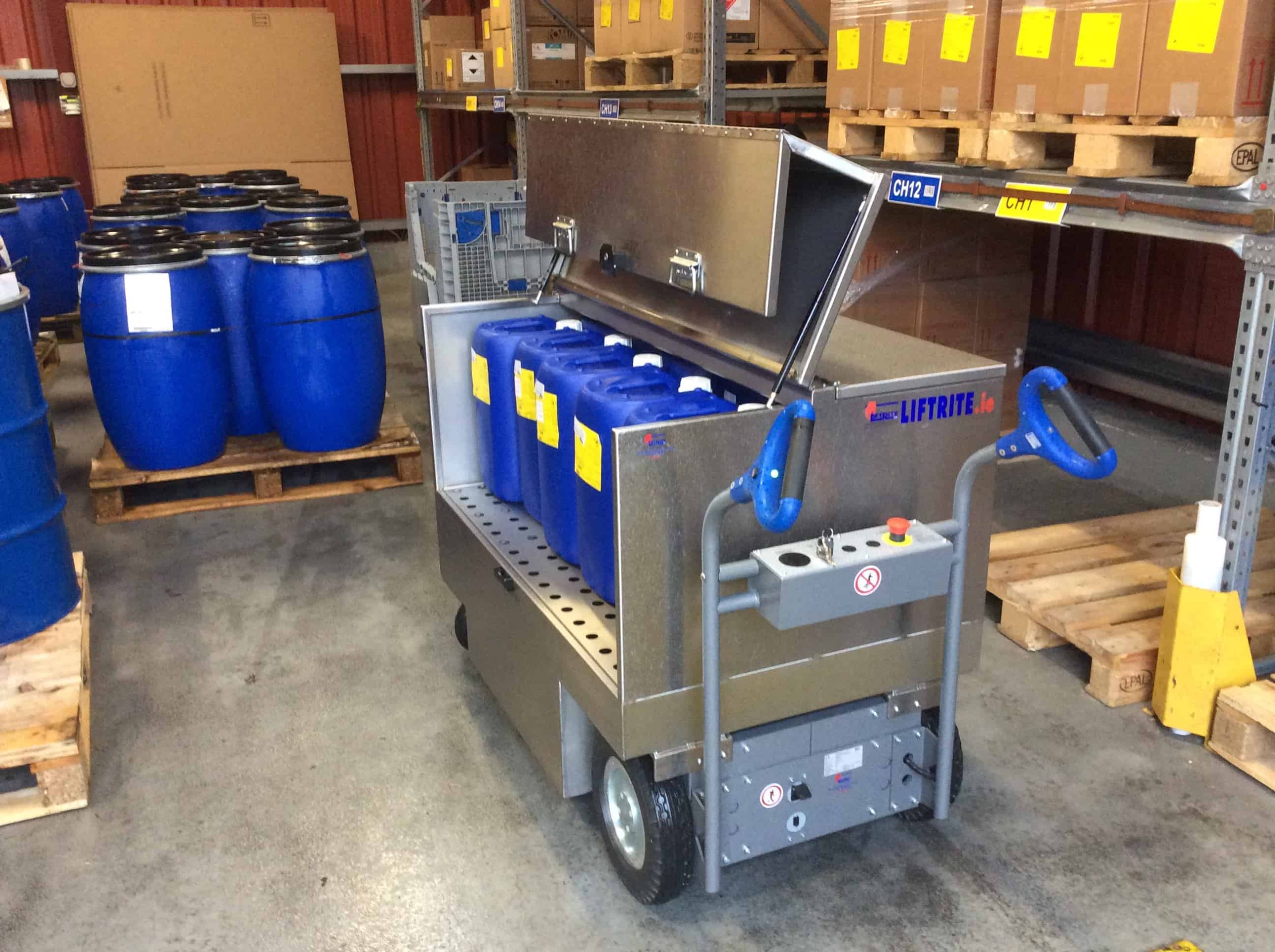Touch2Move Electric Platform Trucks – Sensor-Controlled, Battery-Powered for Heavy-Duty Use