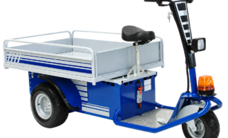 Ride-on electric tow tug with load platform