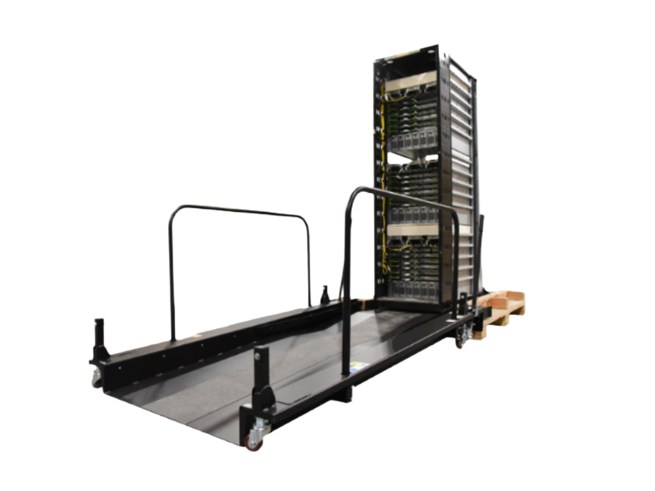 Server Rack Ramp for Controlled Loading and Unloading